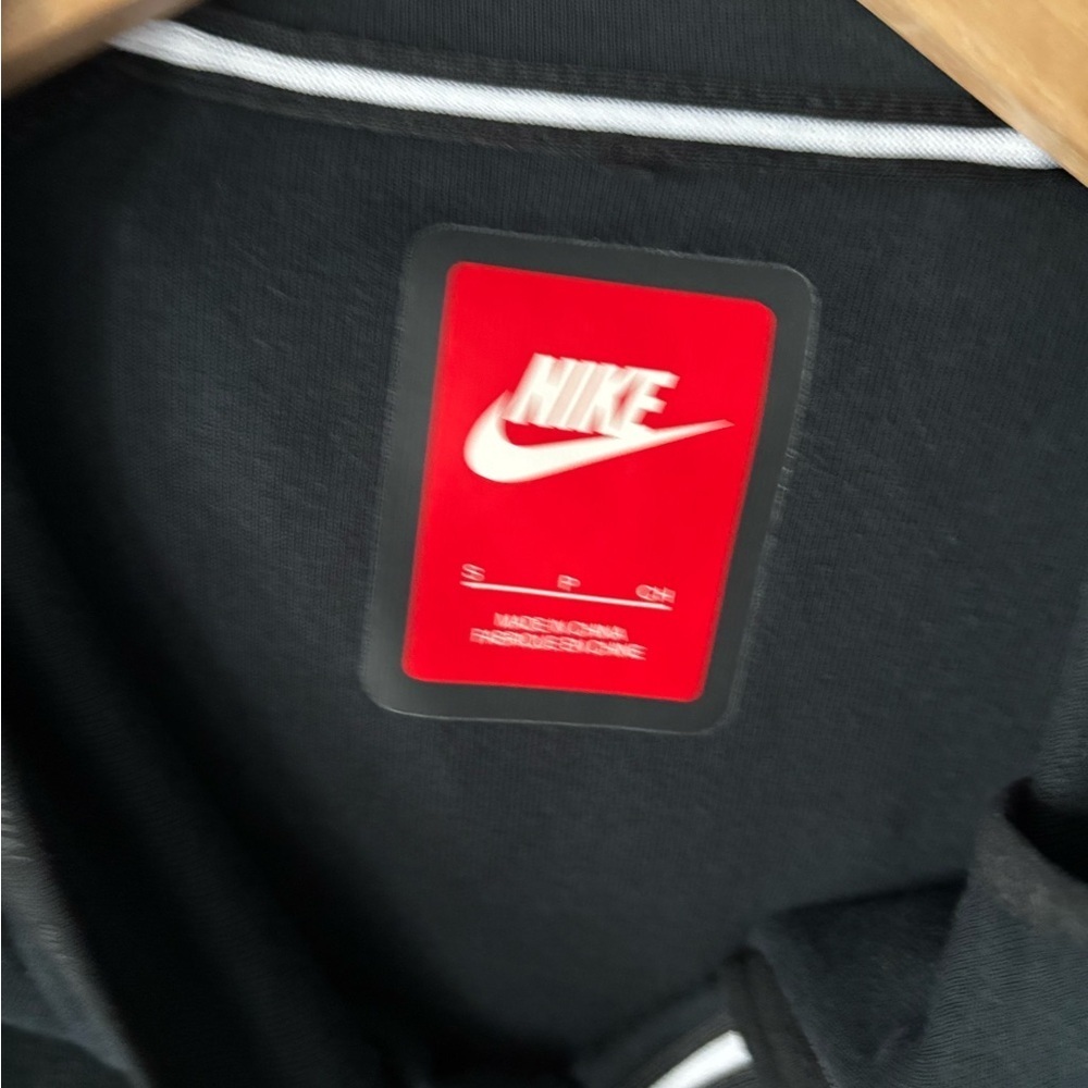 Nike Black Asymmetrical Zip Hooded Jacket | Size S - Picture 11 of 14
